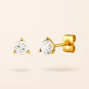 Lab Created Diamond 14K Gold Classic Stud Earrings (2.00CT TW)