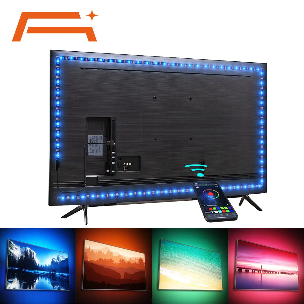 LED Strip RGB Light   Bluetooth APP Control, Backlight for TV