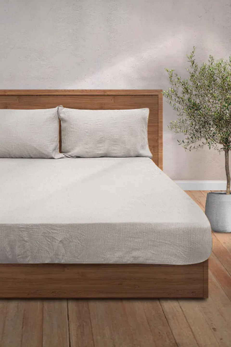 Linen Bedding, Stone