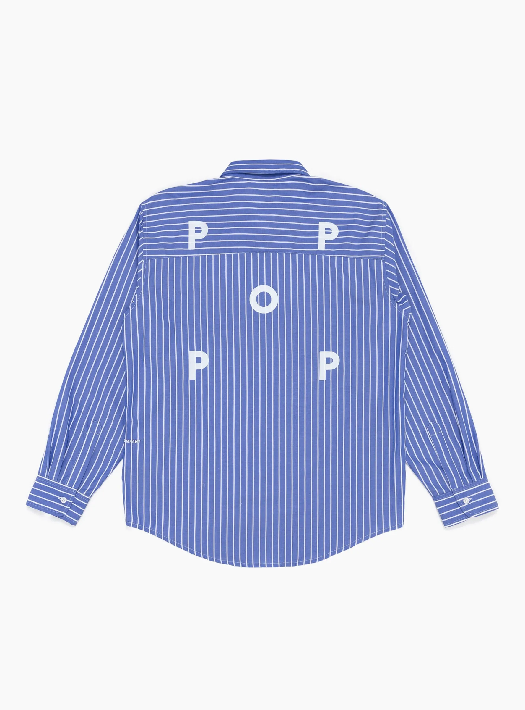 Logo Striped Shirt Blue