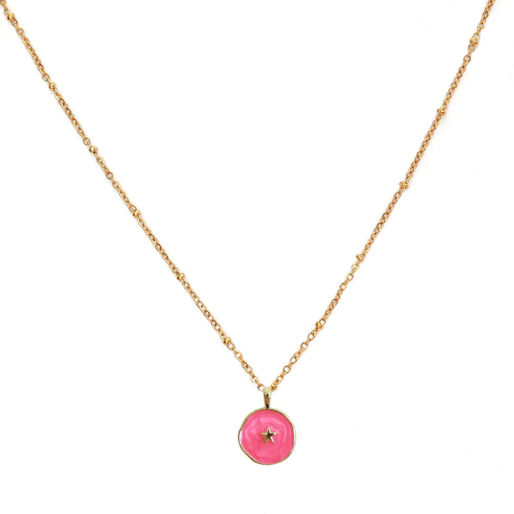 LOVE IBIZA KETTE GOLDFARBEN PINK SOULSHINE