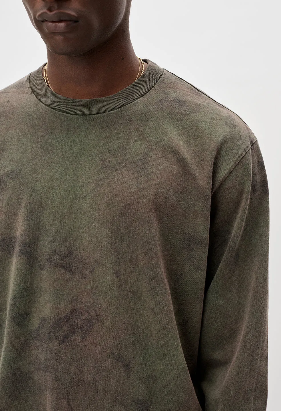 LS University Tee / Steelhead Marble Dye