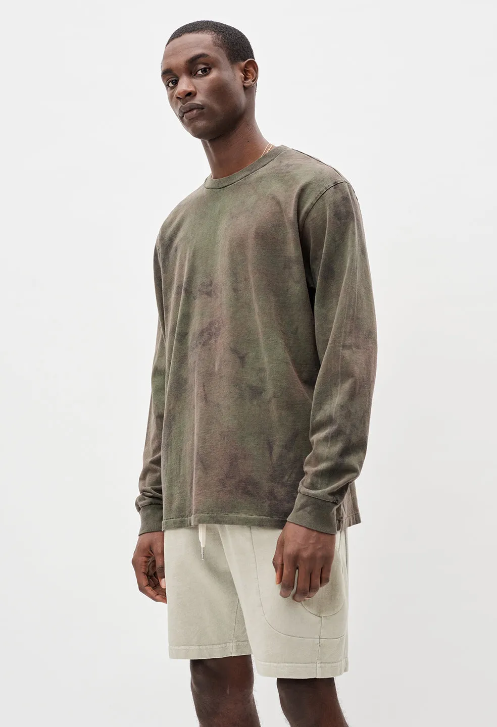 LS University Tee / Steelhead Marble Dye