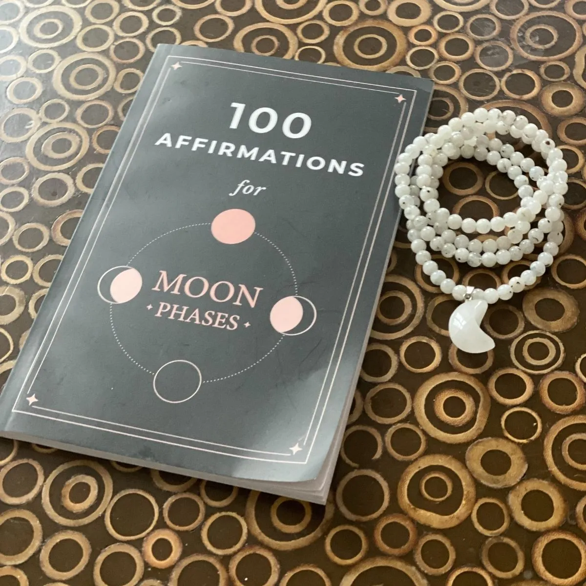 Lunar Energy Necklace and 100 Moon Phase Affirmations