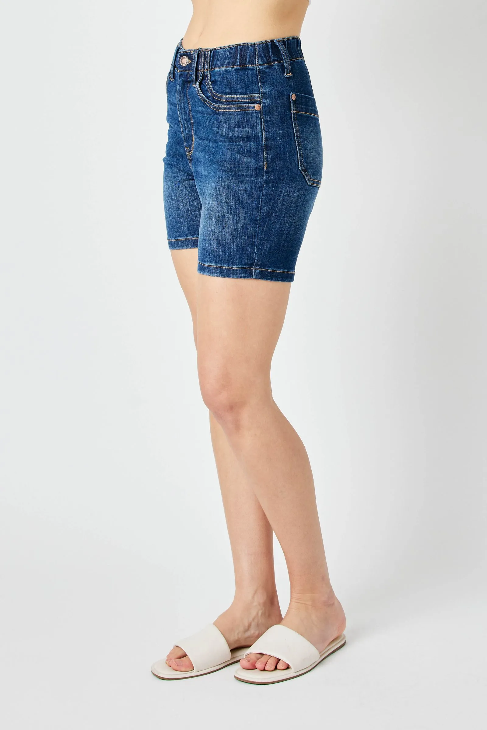 Mabel Elastic Waist Shorts by Judy Blue PREORDER