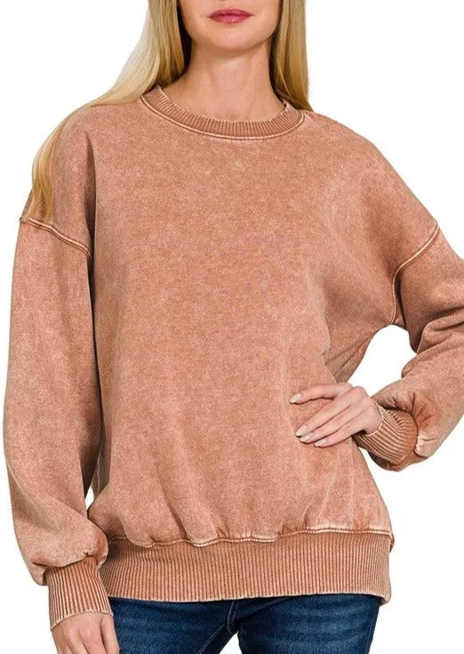 Madison Mineral Wash Pullovers - 3 Colors!