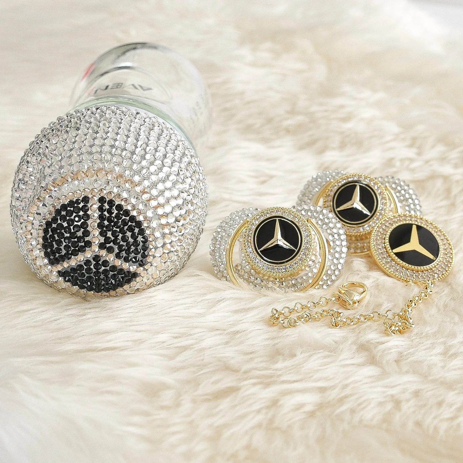 Mercedes Inspired Crystal Baby Gift Set