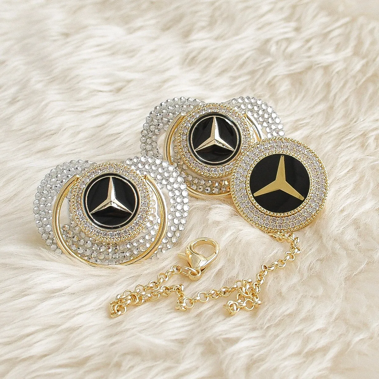 Mercedes Inspired Crystal Baby Gift Set