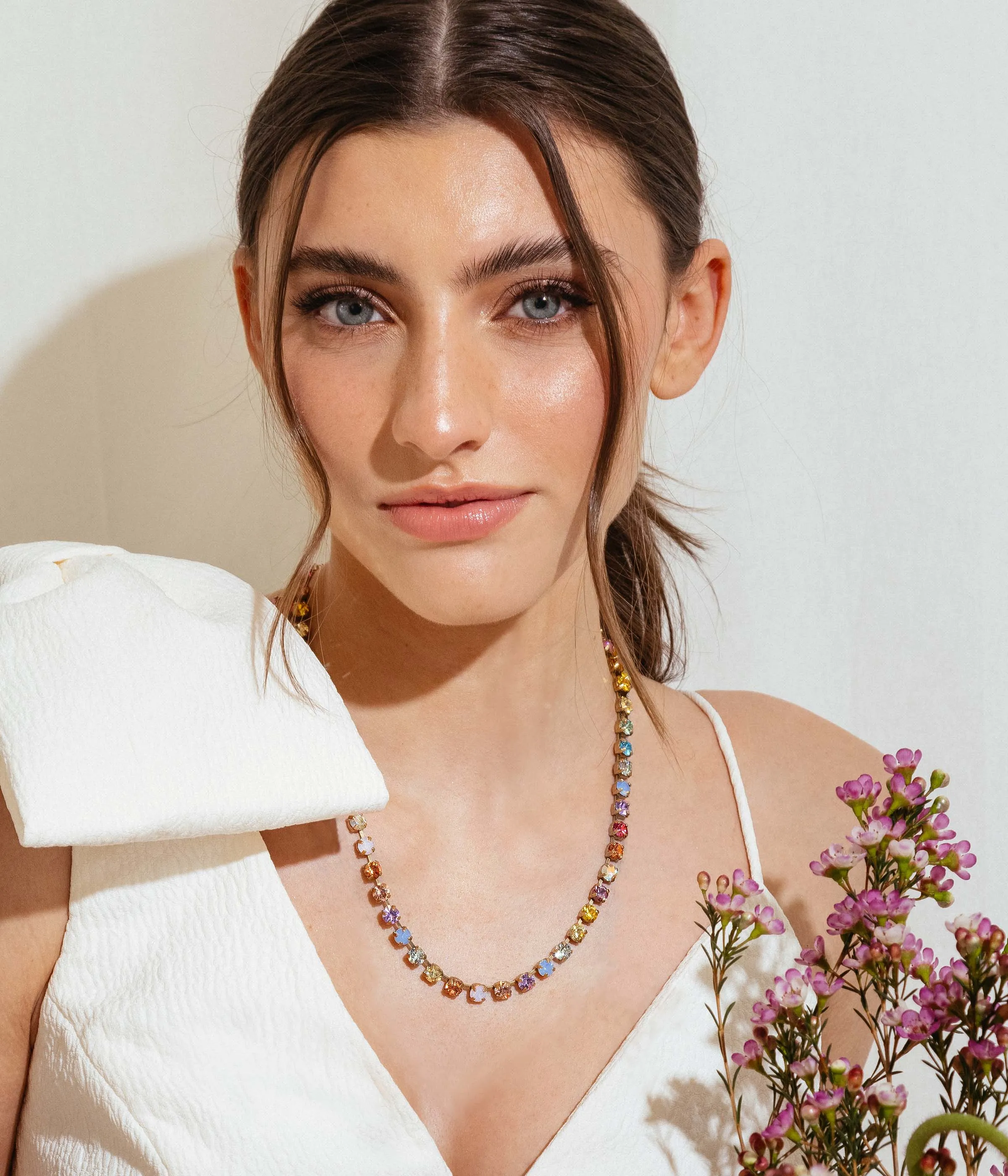 Milly Slider Necklace in Blossom Ombré