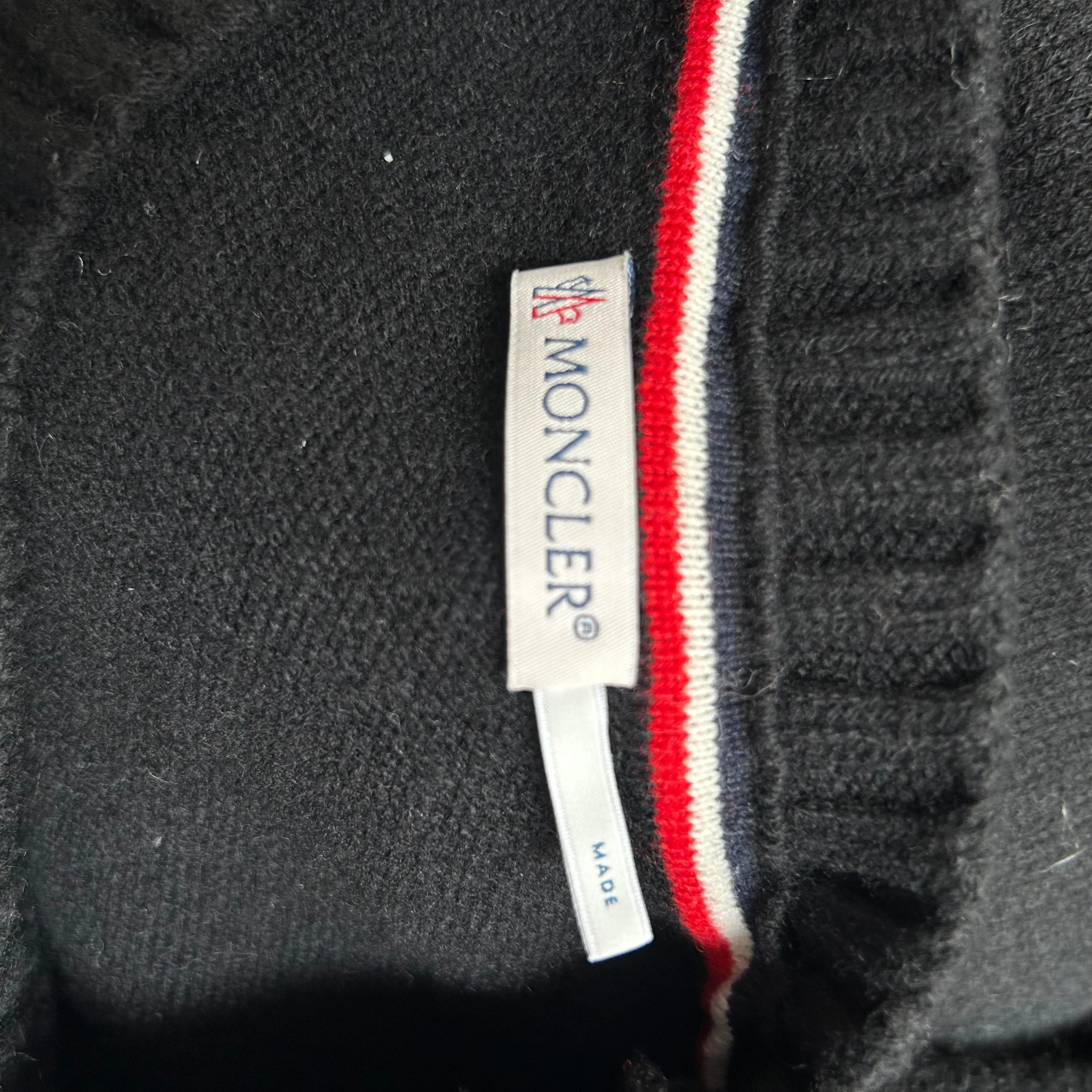 Moncler Black ST MORITZ Wool & Cashmere Girocollo Sweater M