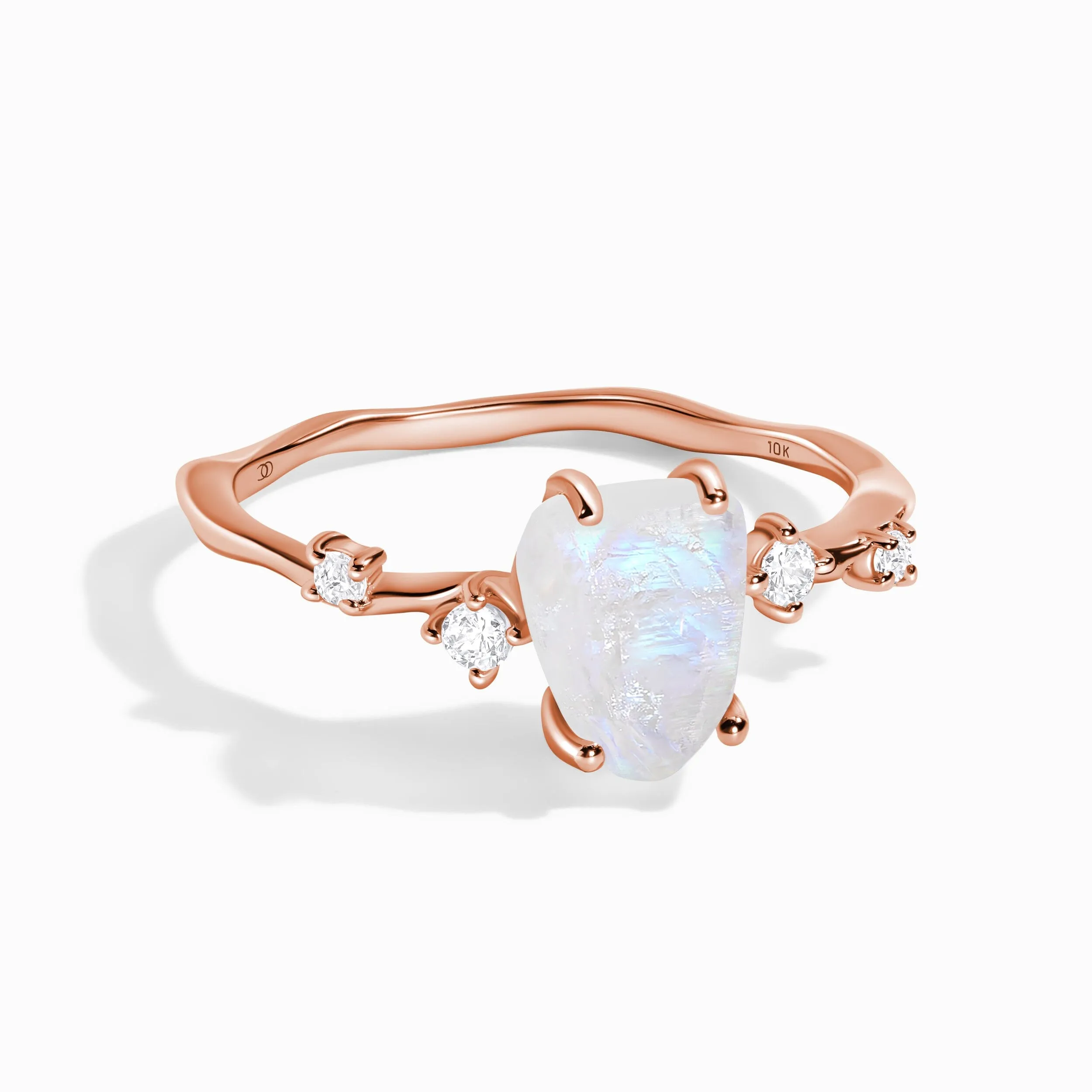 Moonstone Diamond Ring - Flow Sublime