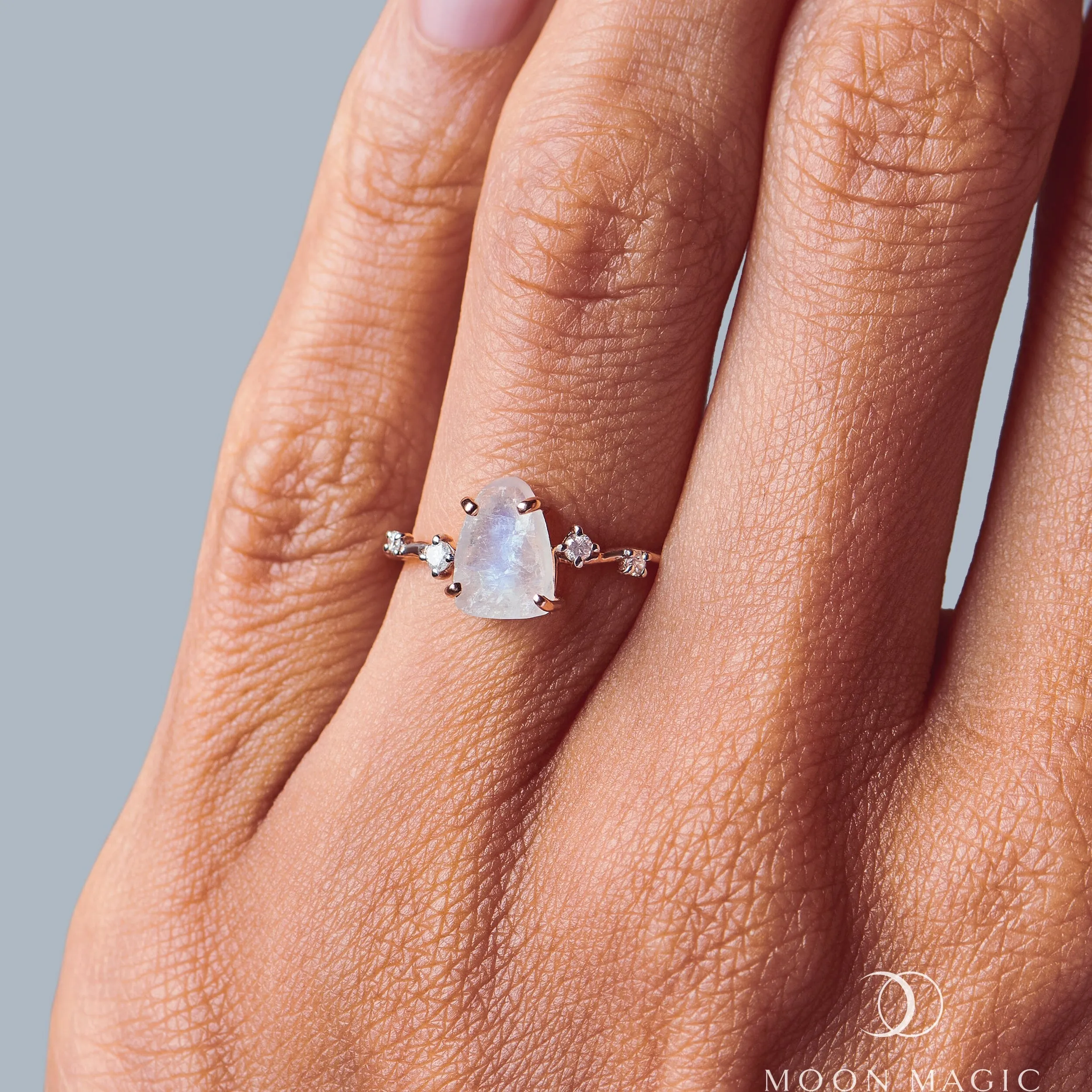 Moonstone Diamond Ring - Flow Sublime