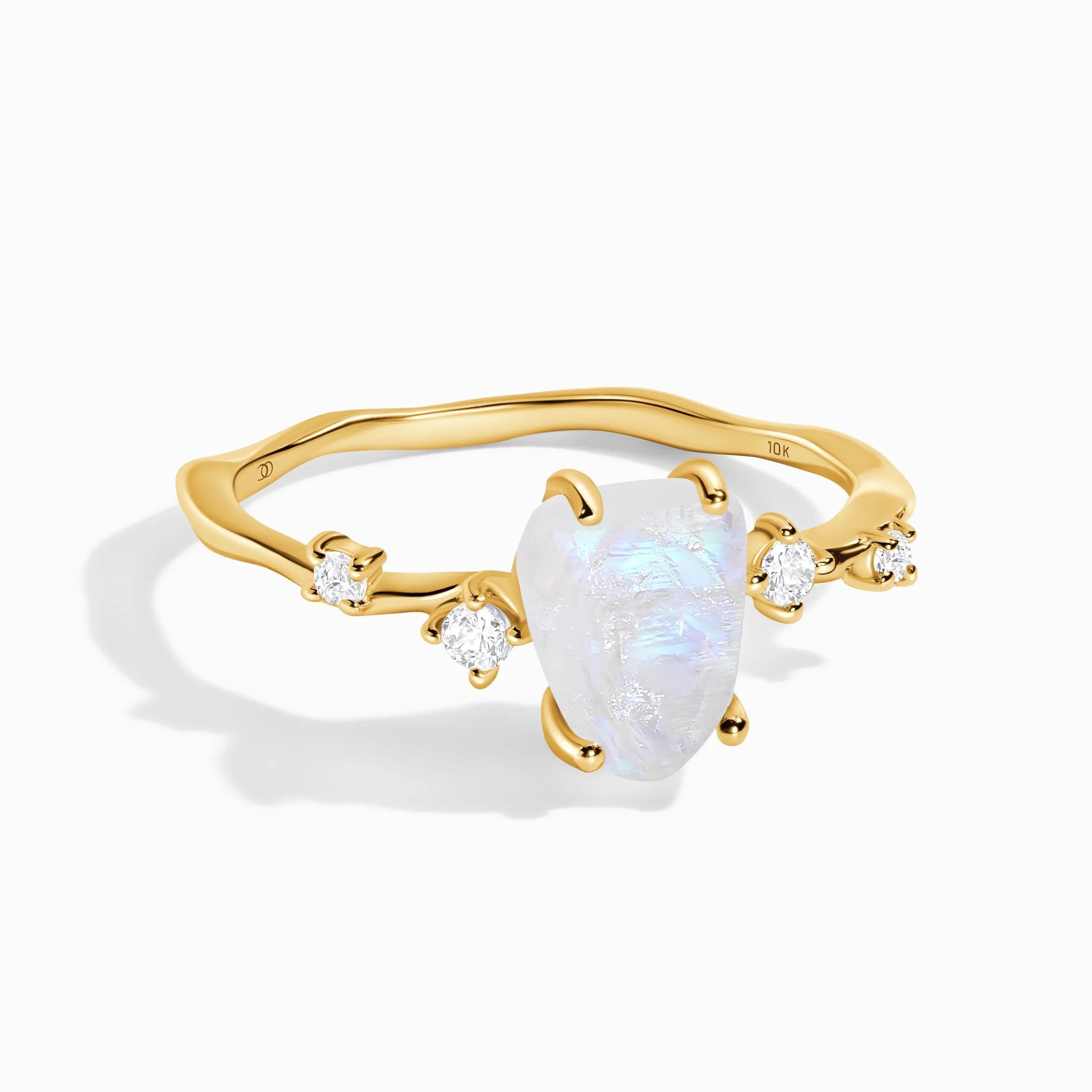 Moonstone Diamond Ring - Flow Sublime