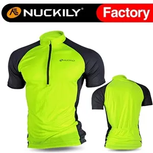 Nuckily Mycycology NJ601 Short Sleeves Cycling Jersey  - Neon Green