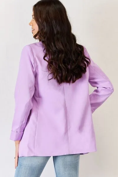 Open Front Long Sleeve Blazer