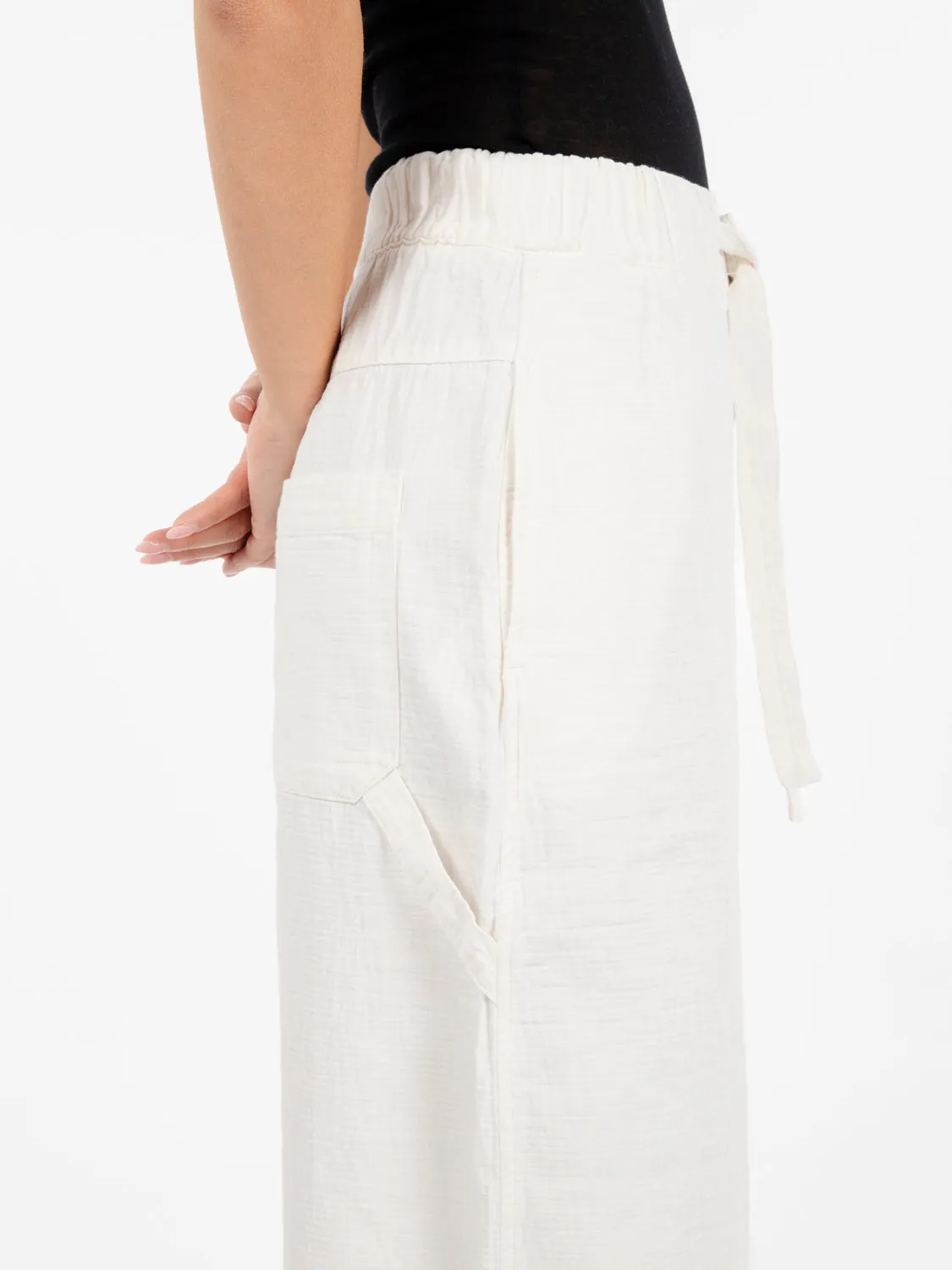 Pantaloni Sultan double cotton milk