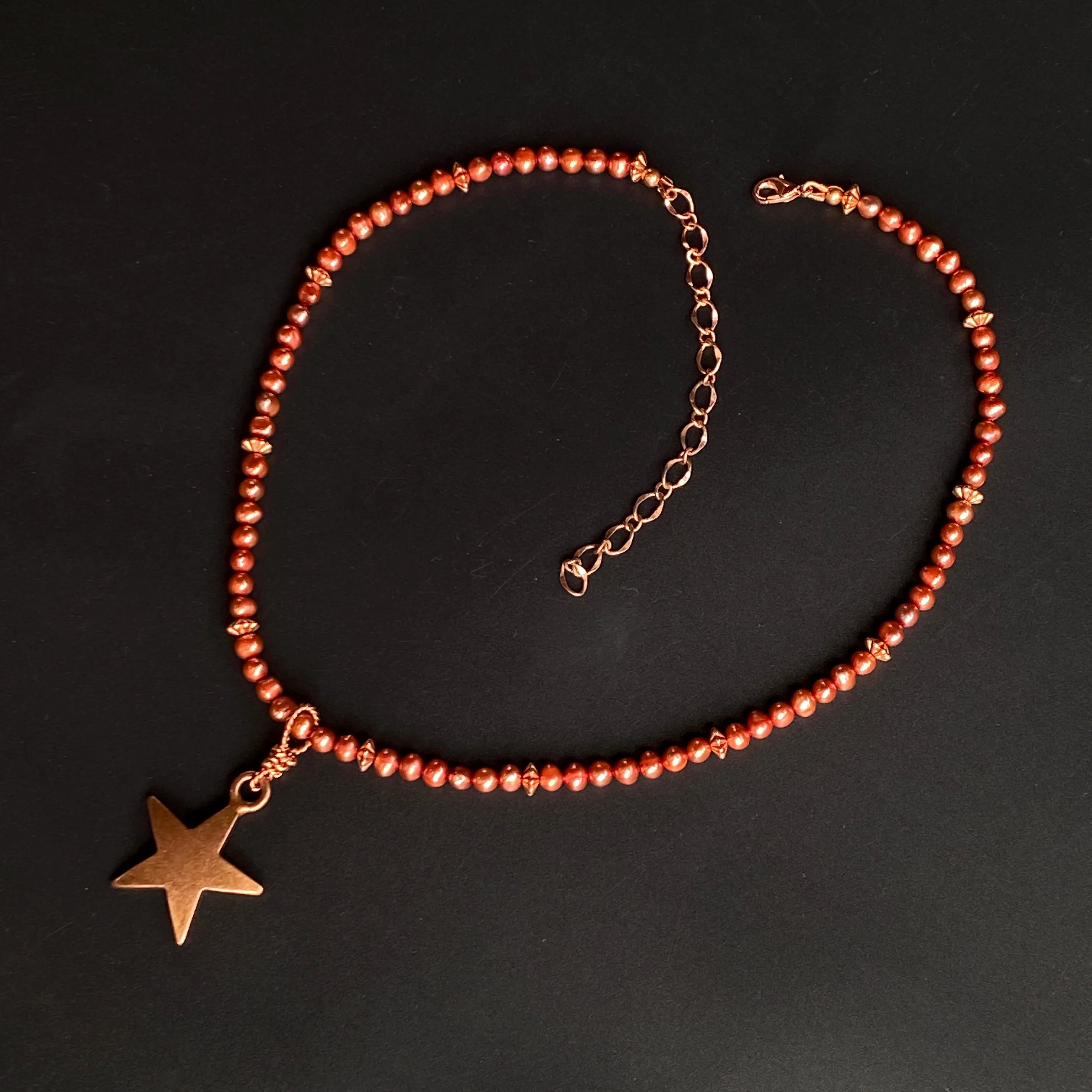 Pearl and Star Necklace