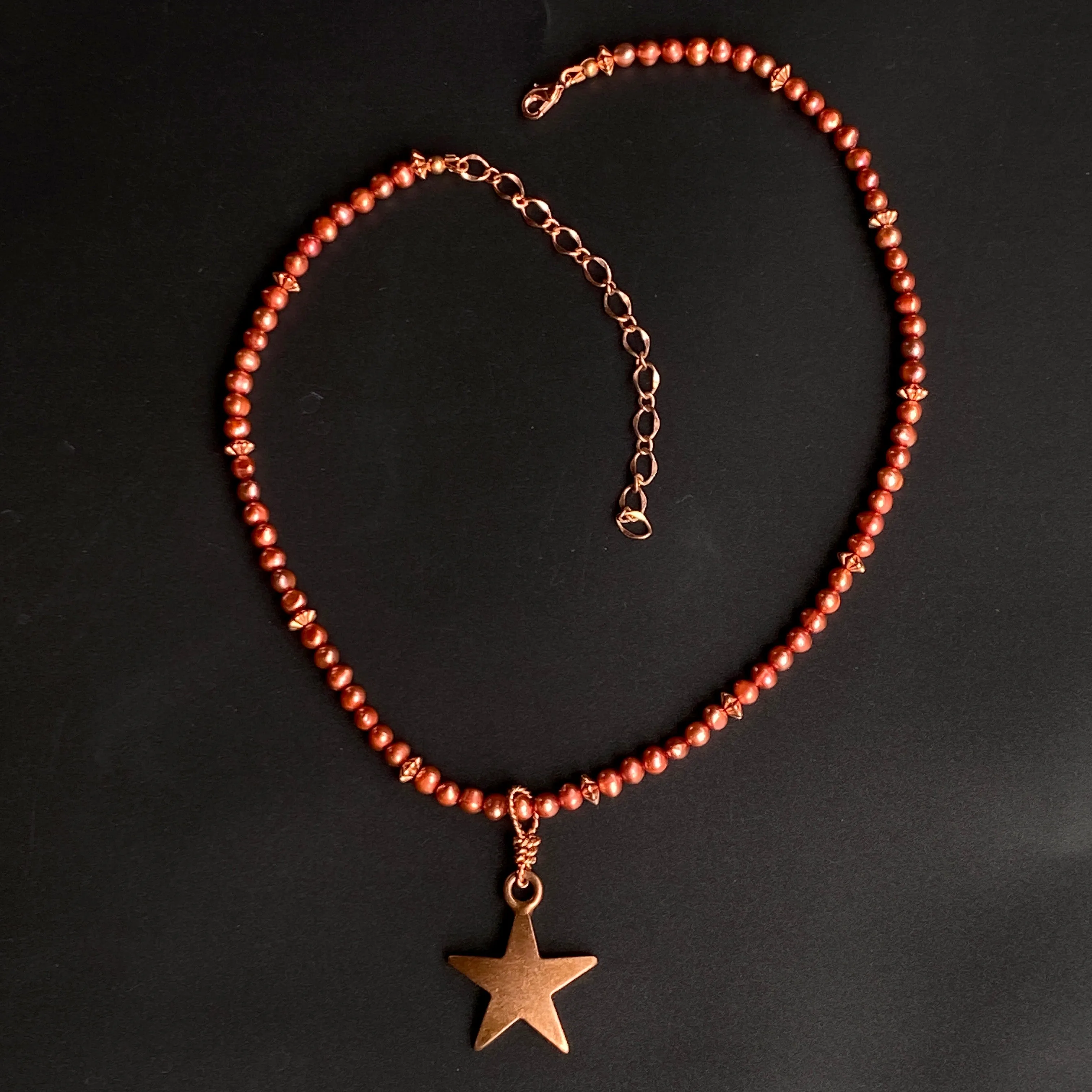 Pearl and Star Necklace