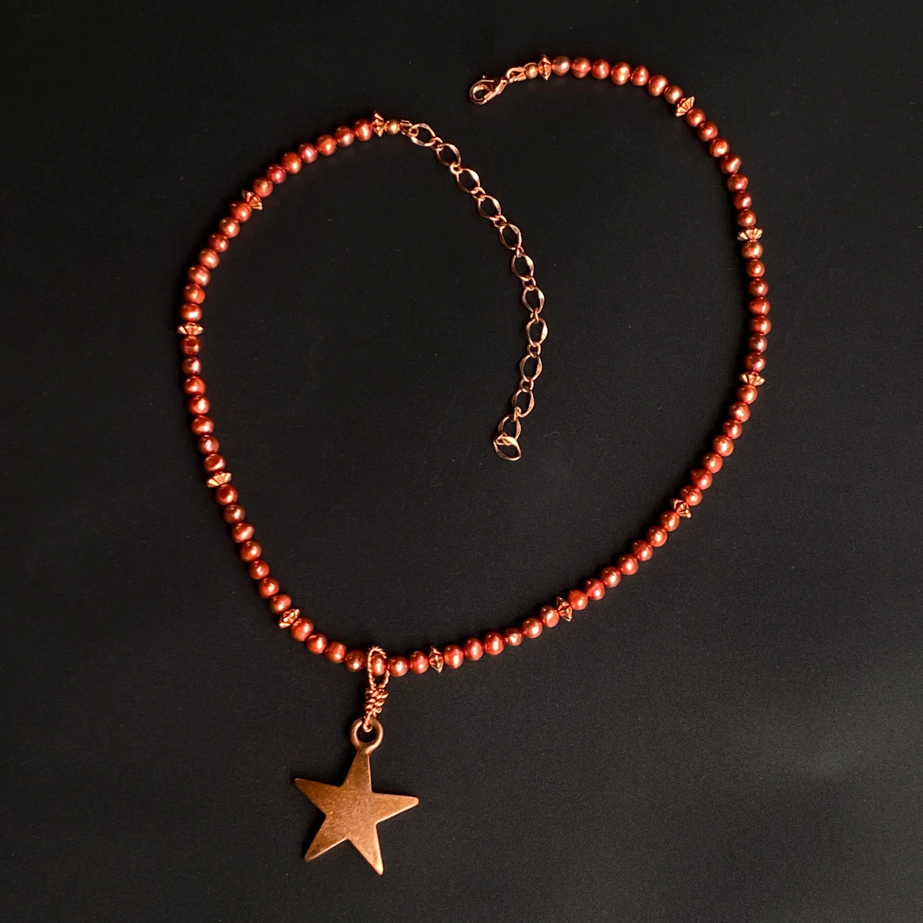 Pearl and Star Necklace