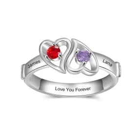 Personalized Gemstone Ring for Women