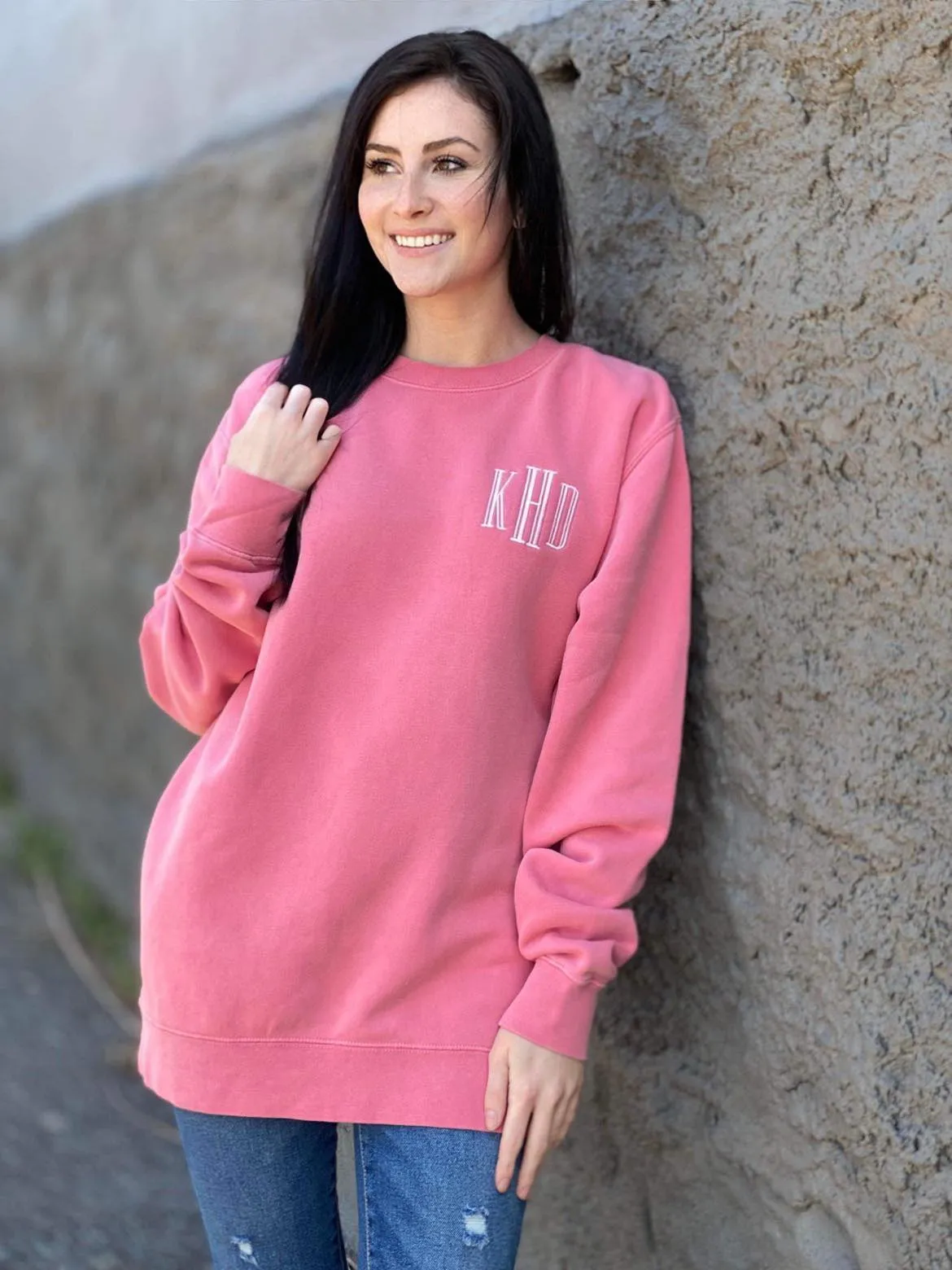 Pigment Dyed Monogram Sweatshirt