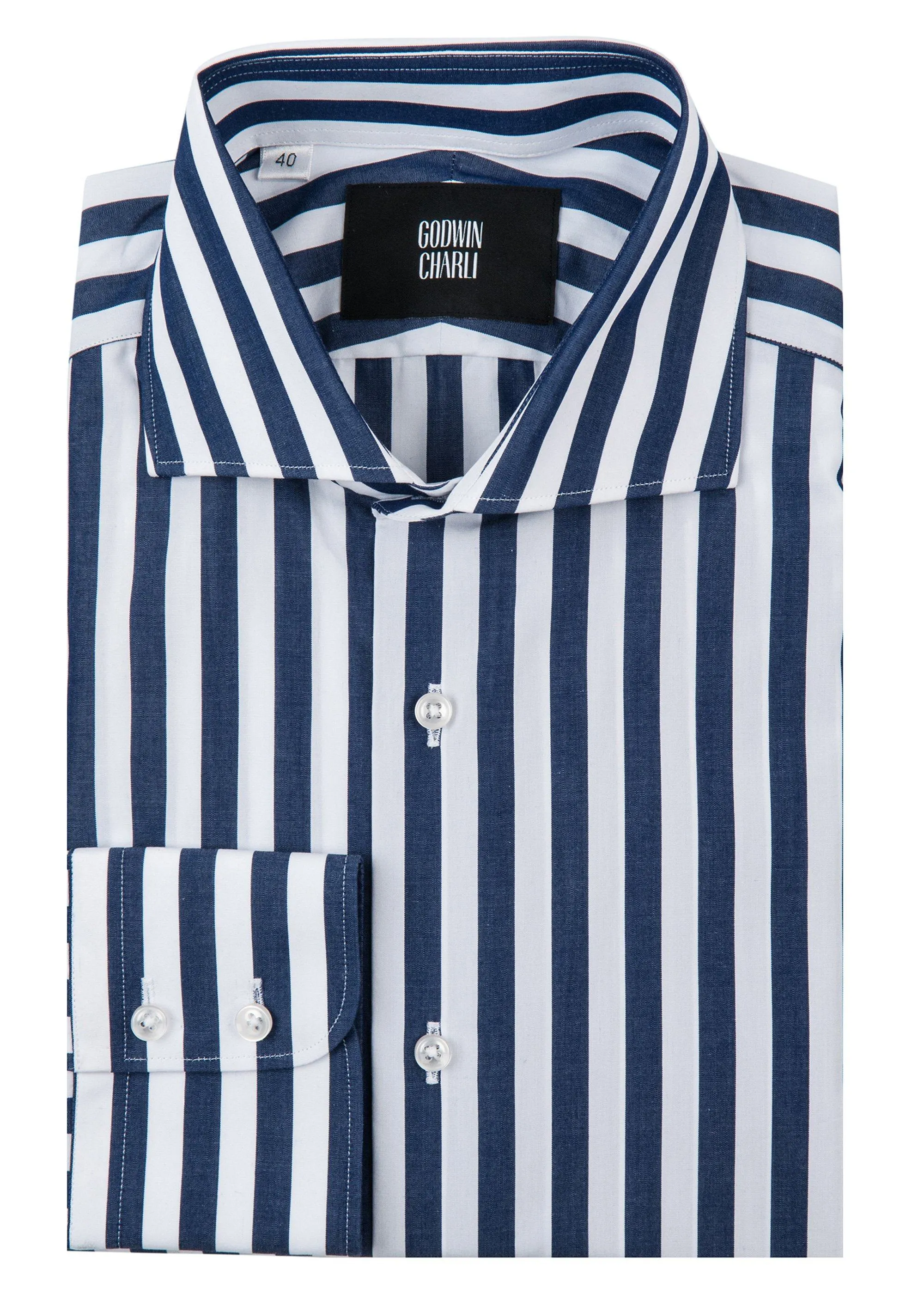 Pilot (BC) Shirt - Extra Large Navy Stripe