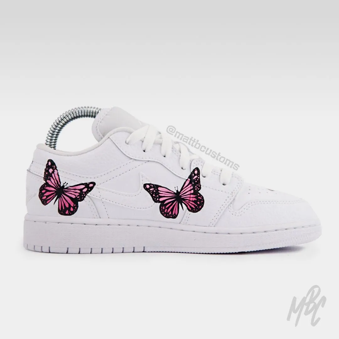 Pink Butterflies - Jordan 1 Low | UK 4