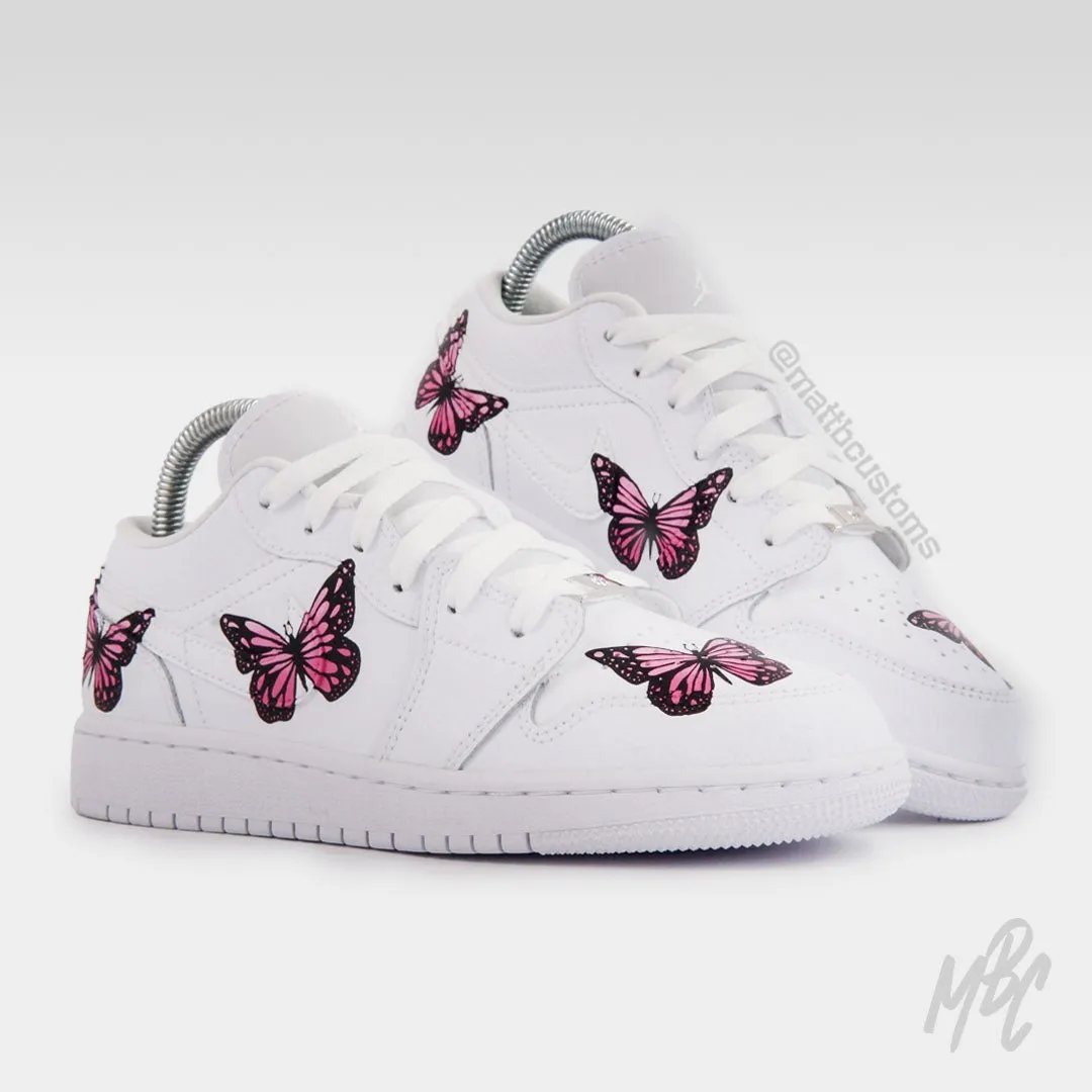 Pink Butterflies - Jordan 1 Low | UK 4