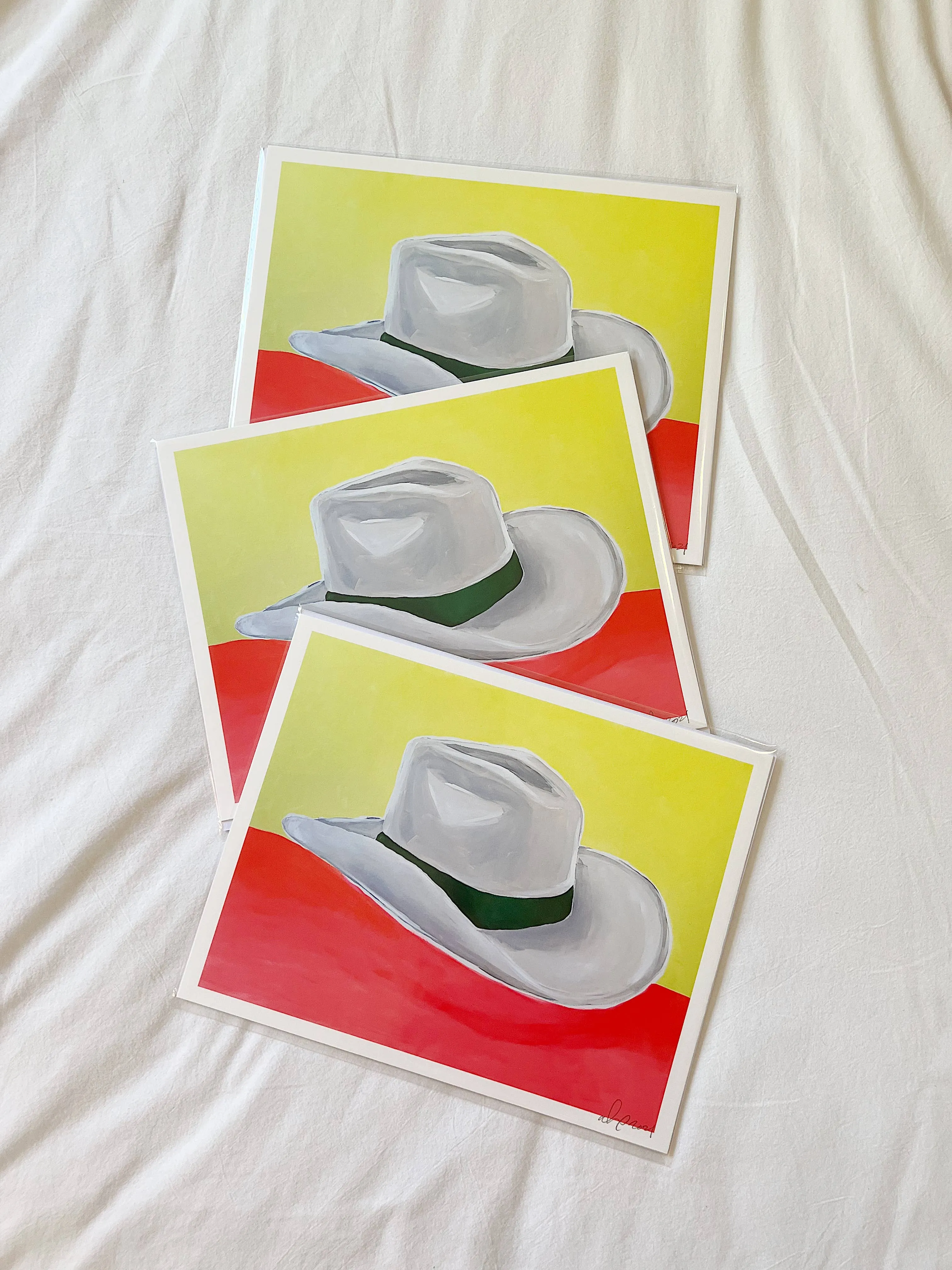 Print: Electric Cowboy Hat 8x10 inches