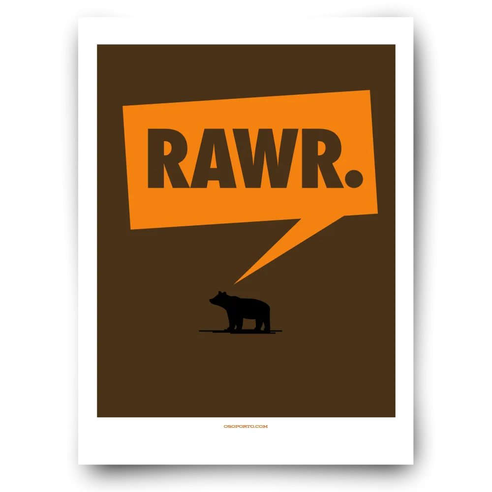 RAWR art poster