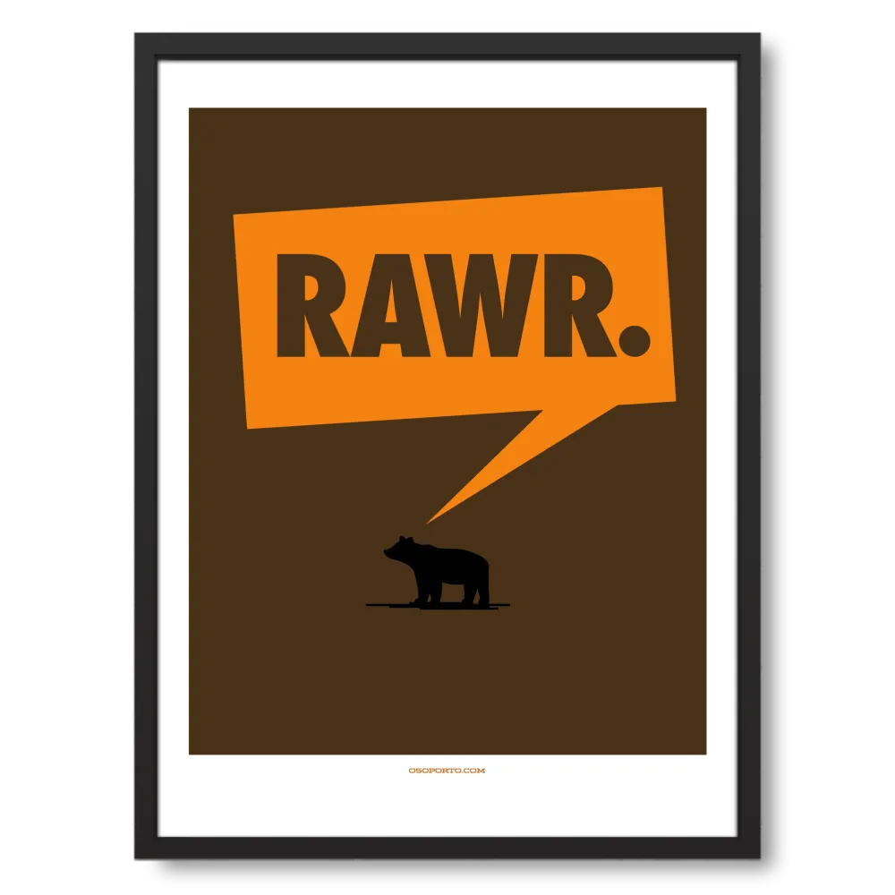 RAWR art poster