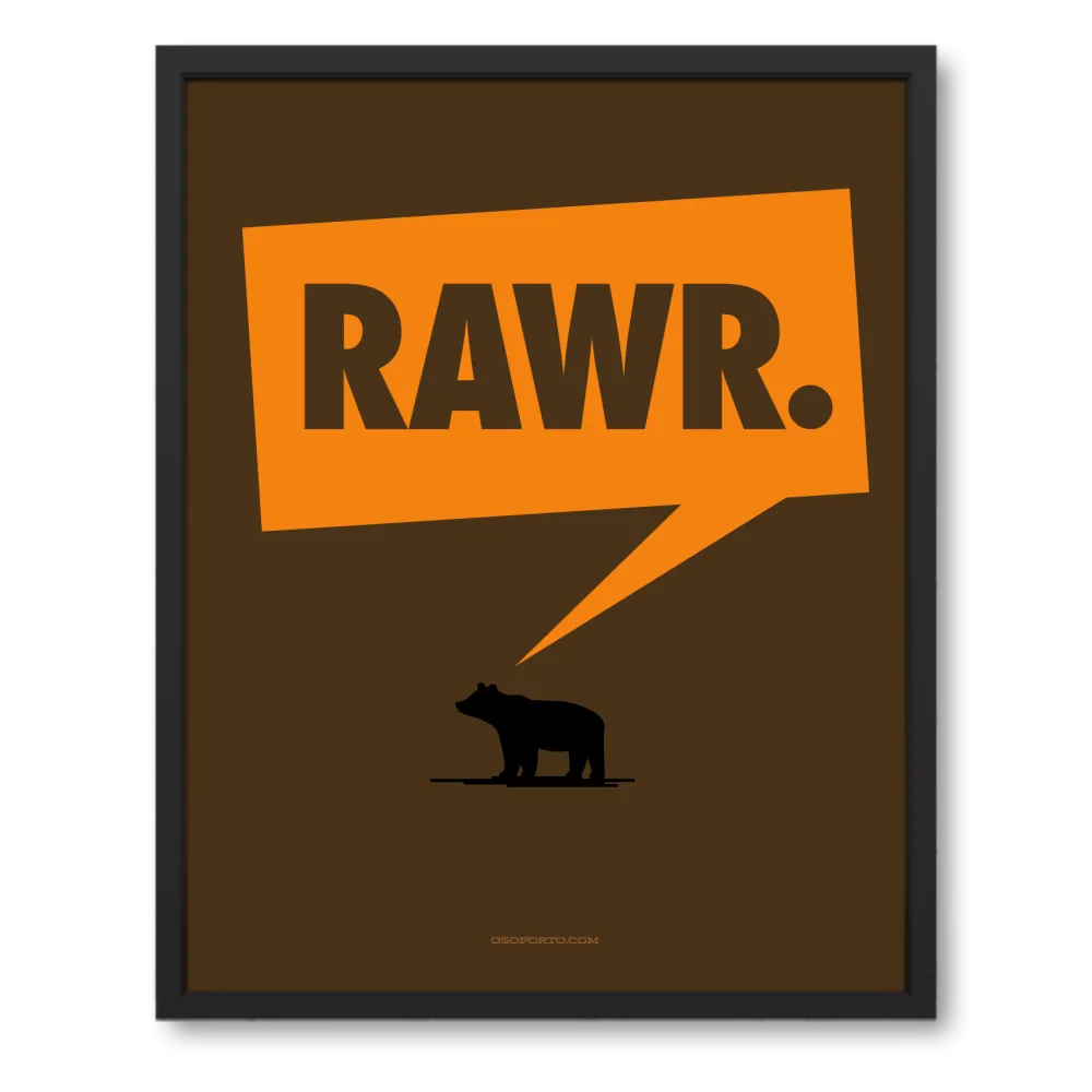 RAWR art poster