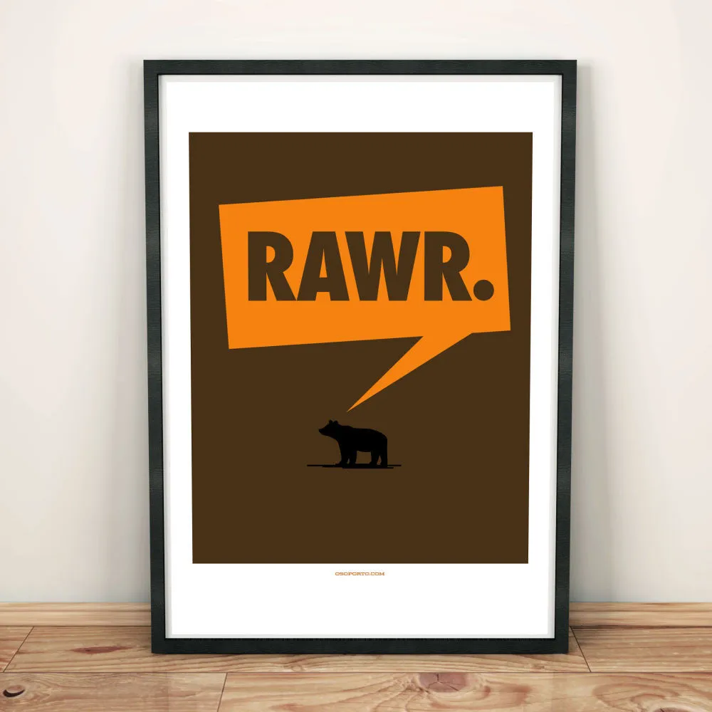 RAWR art poster