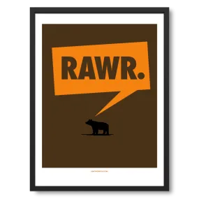 RAWR art poster