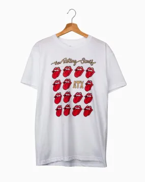 Rolling Stones Austin Multi Lick White Tee