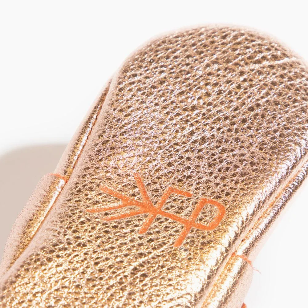 Rose Gold Mary Jane Baby Shoe