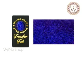 Royal Blue Holographic Sand Nail Transfer Foil (HL-S-08)