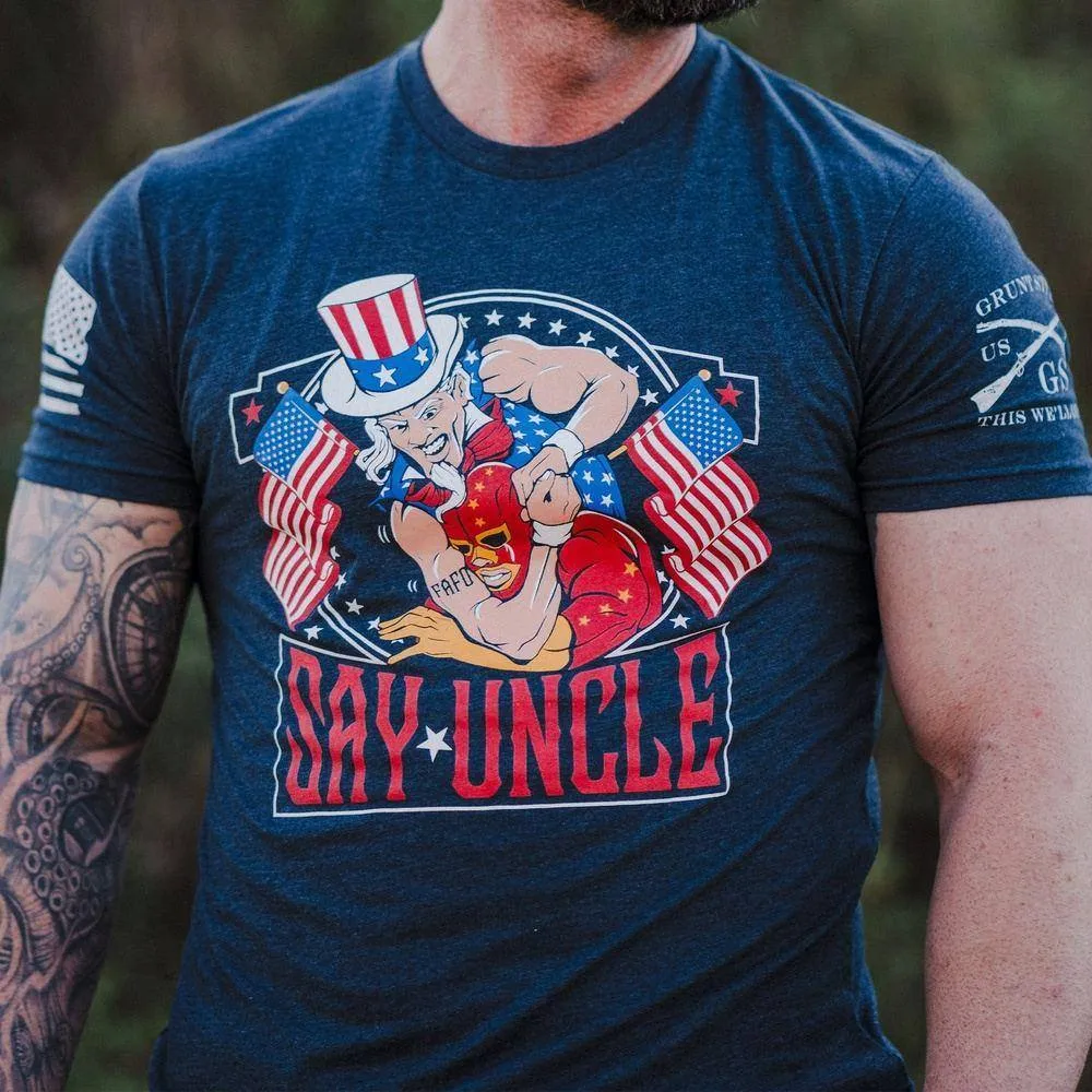 Say Uncle T-Shirt - Midnight Navy