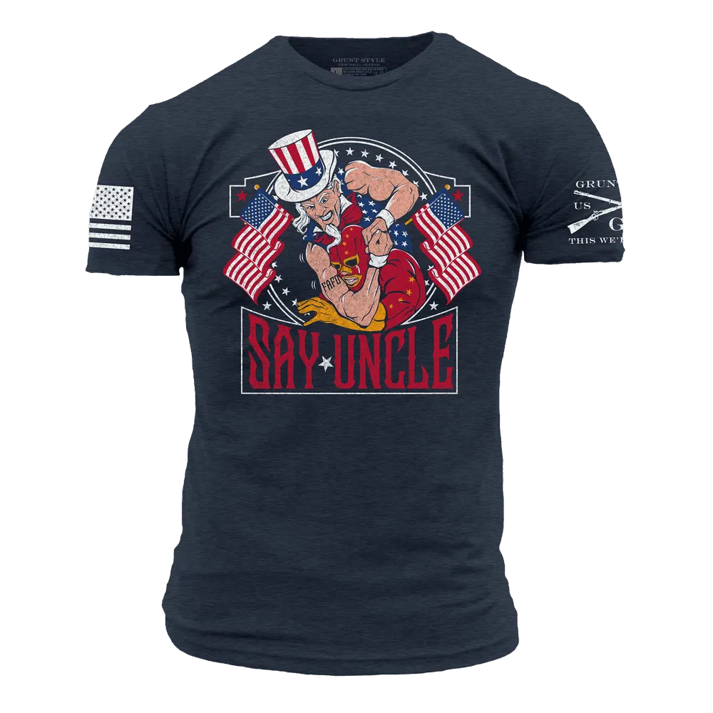 Say Uncle T-Shirt - Midnight Navy