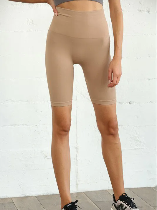 Seamless Ribbed Biker Shorts