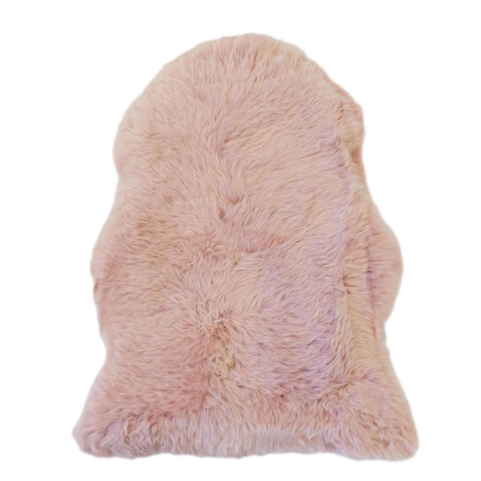 Sheepskin Rug - Dust Pink - XXL - Long Wool Australian Merino Sheepskin