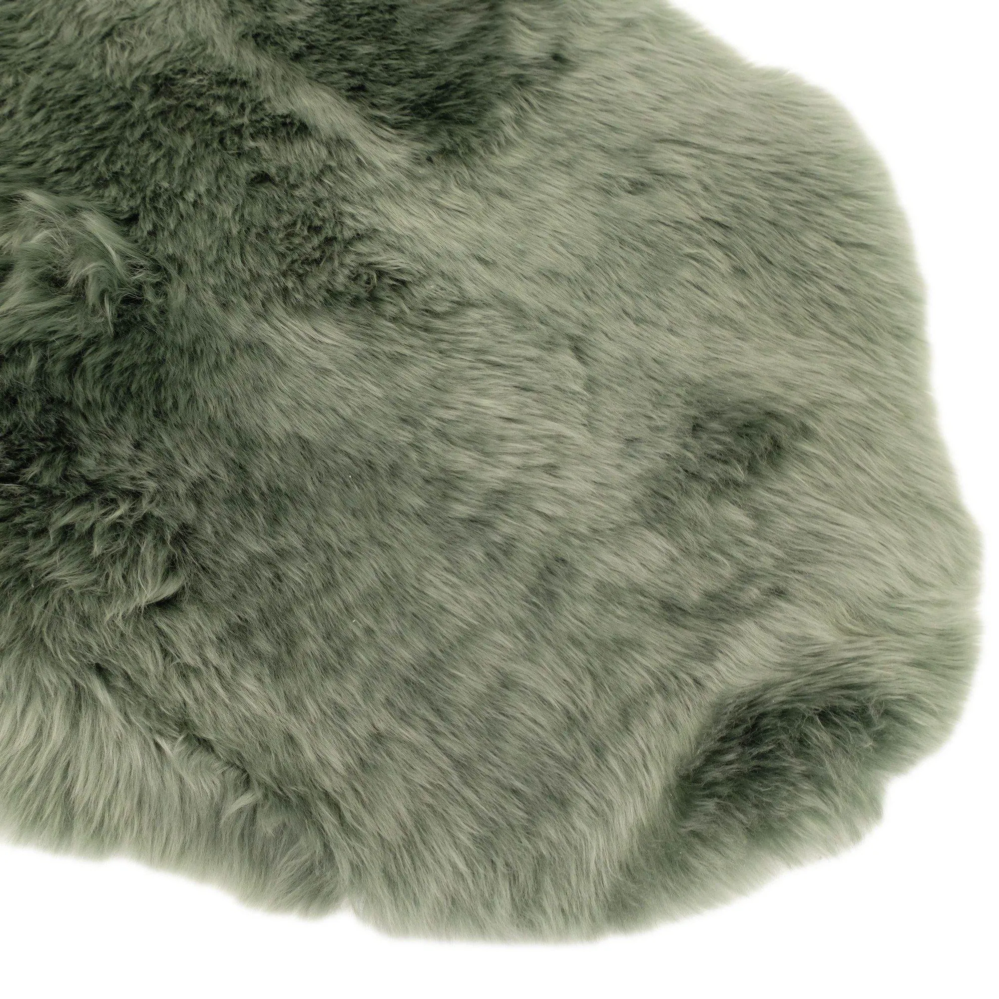 Sheepskin Rug - Green Tea - Super Double Length (210-220x65cm) - Long Wool Australian Merino Sheepskin