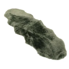 Sheepskin Rug - Green Tea - Super Double Length (210-220x65cm) - Long Wool Australian Merino Sheepskin