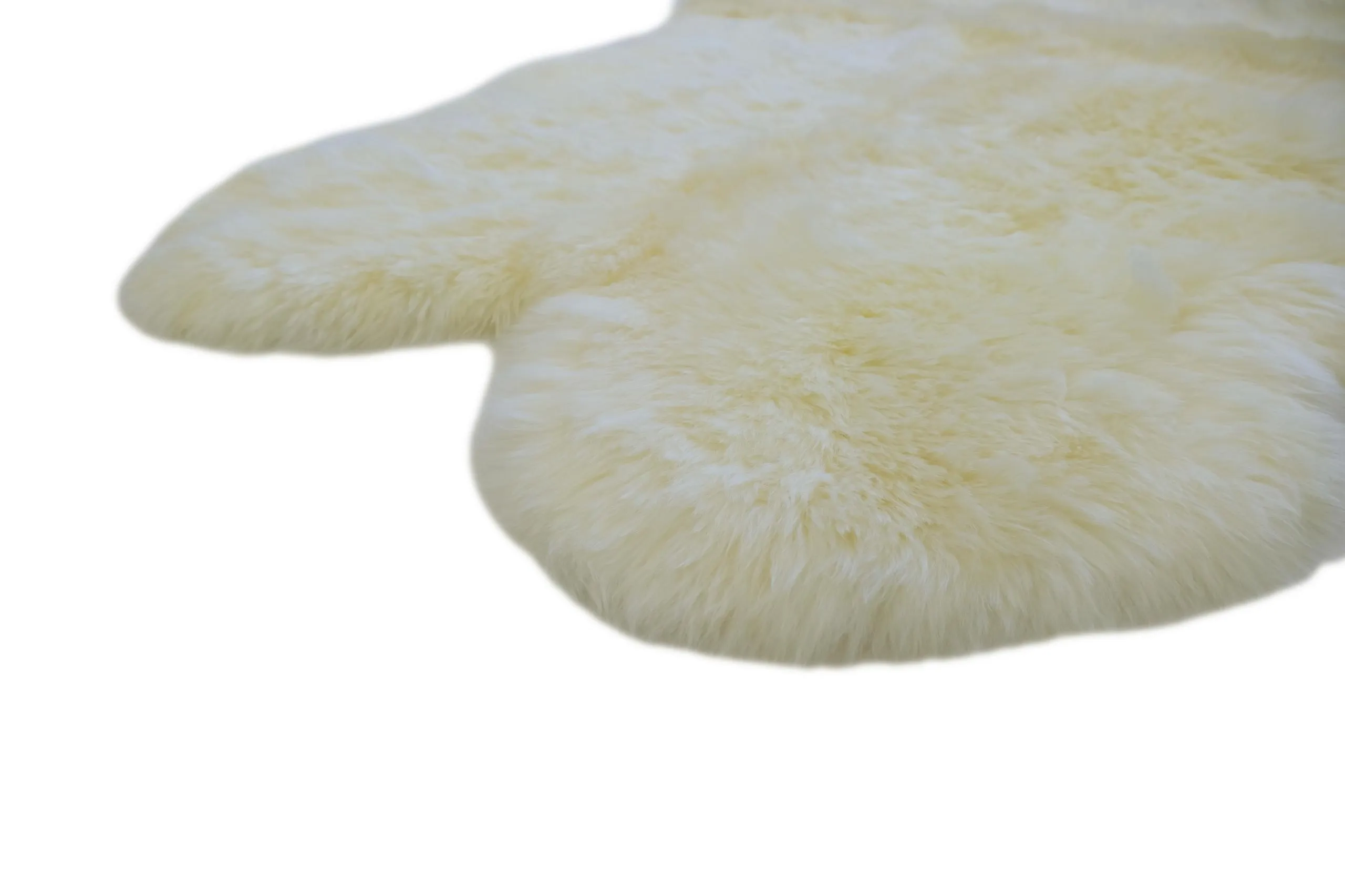 Sheepskin Rug - Ivory - Quad Sized (180x110cm) - Long Wool Australian Merino Sheepskin