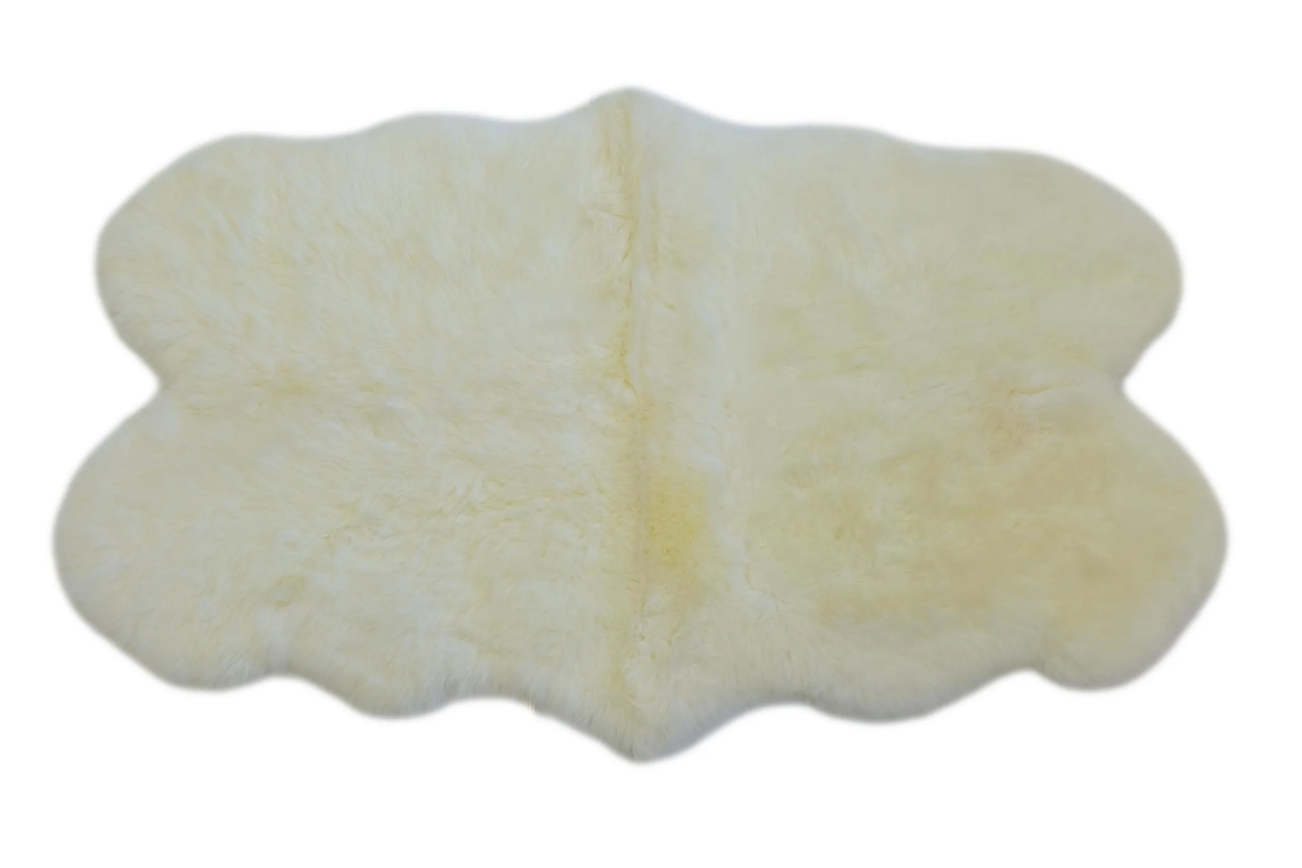 Sheepskin Rug - Ivory - Quad Sized (180x110cm) - Long Wool Australian Merino Sheepskin