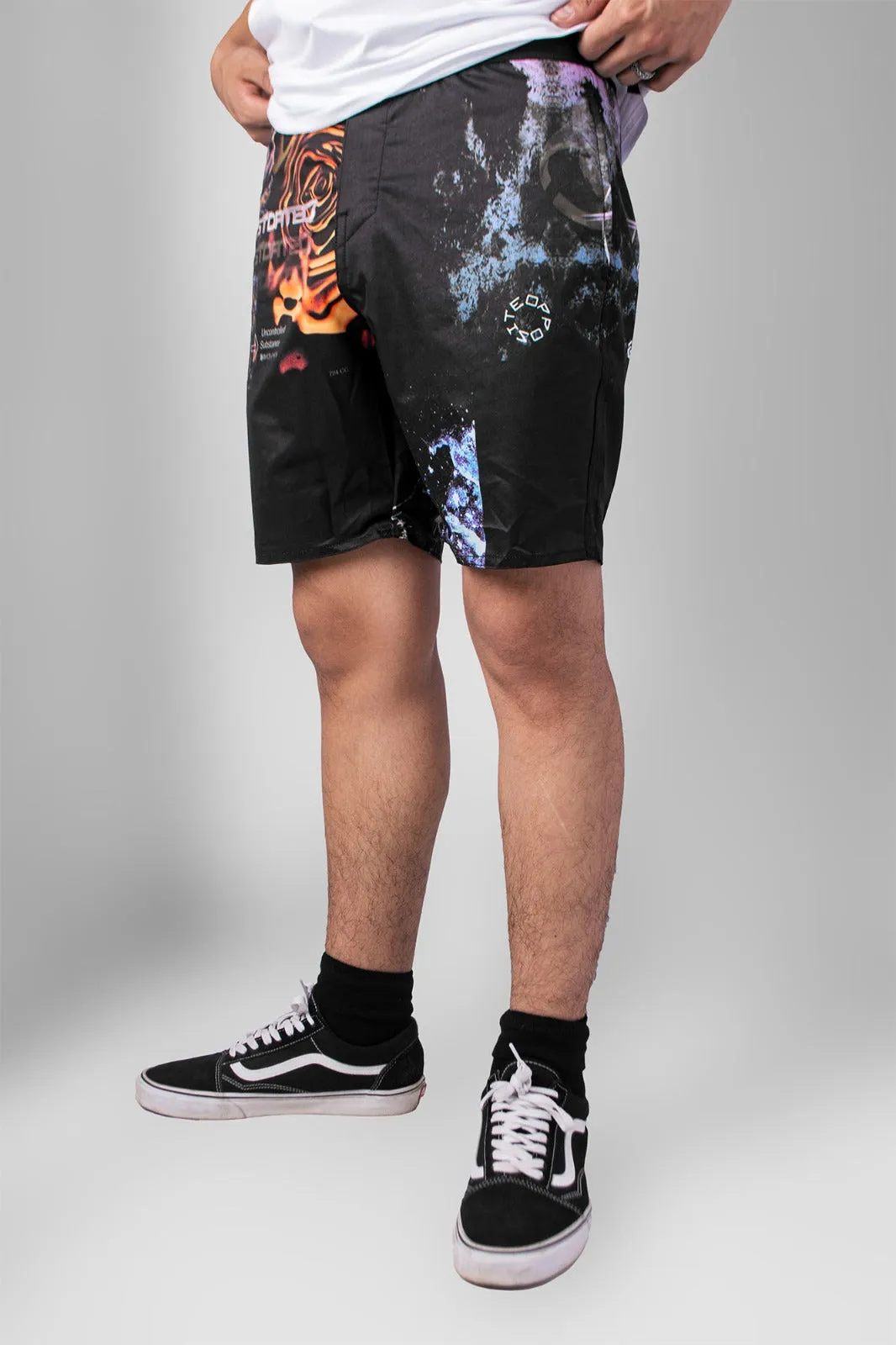 SHORT BOARSHORT PARADISE NEGRO / NARANJA