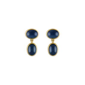 Small Blue Sapphire Amphora Earrings