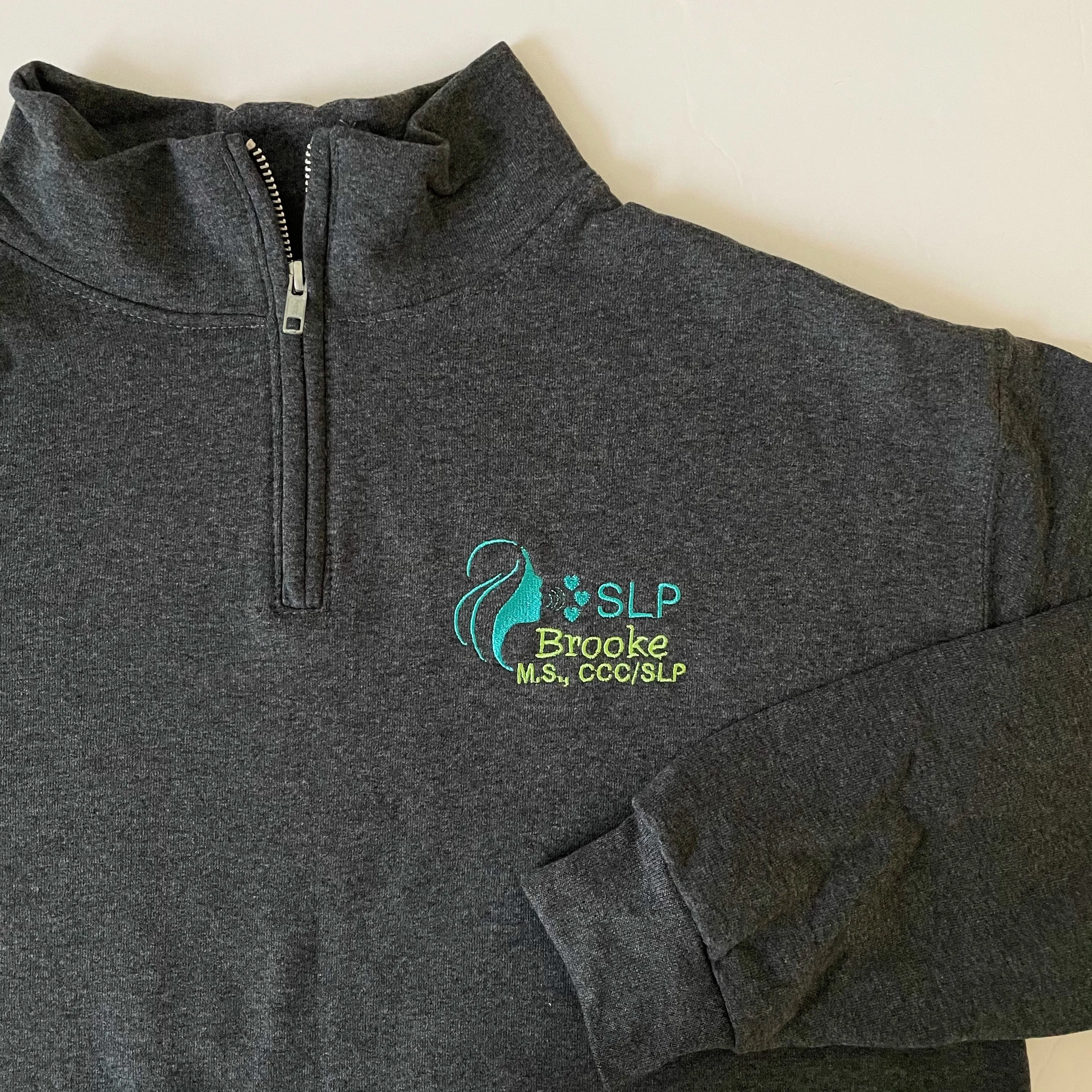 Speech Language Pathologist Quarter Zip Sweatshirts