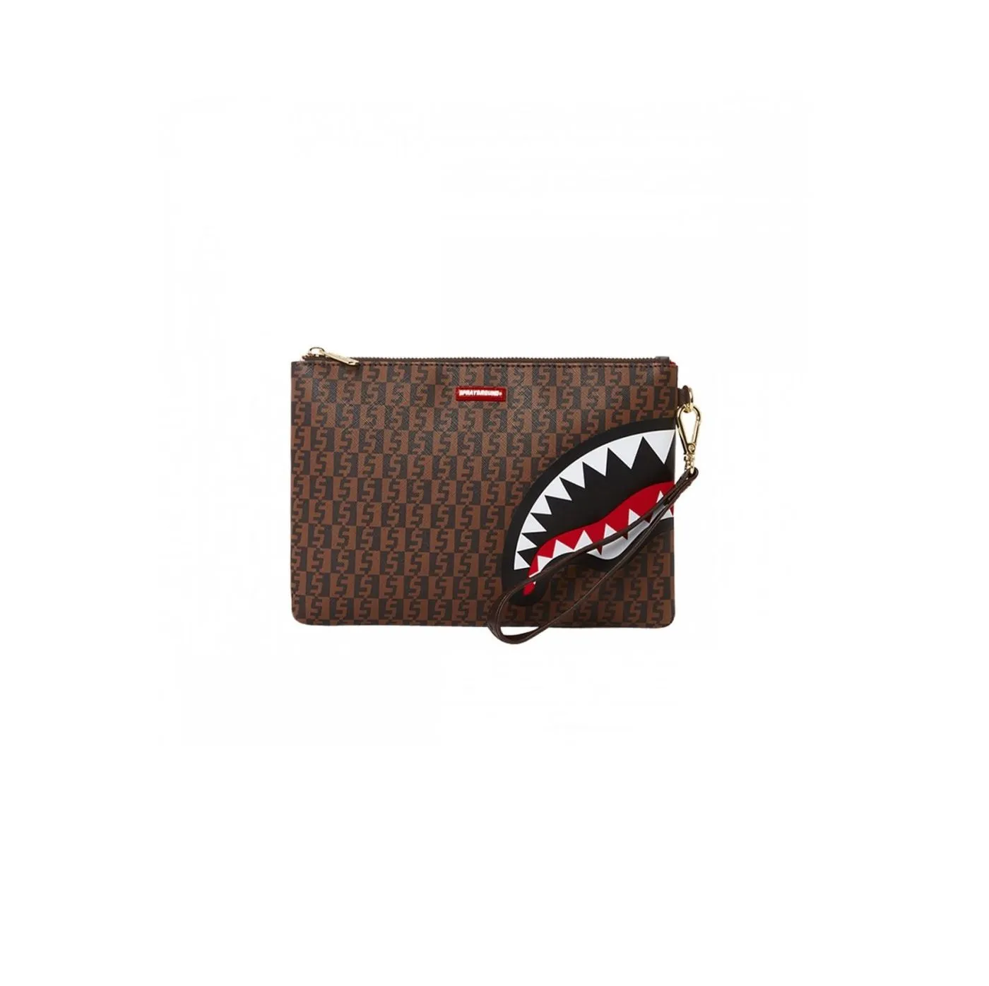 Sprayground Pochette Money Checkered Shark