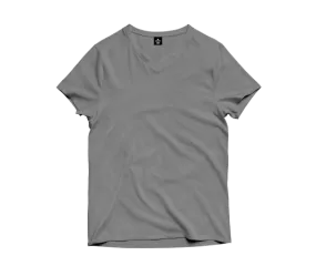 Steel Gray V-Neck T-Shirt